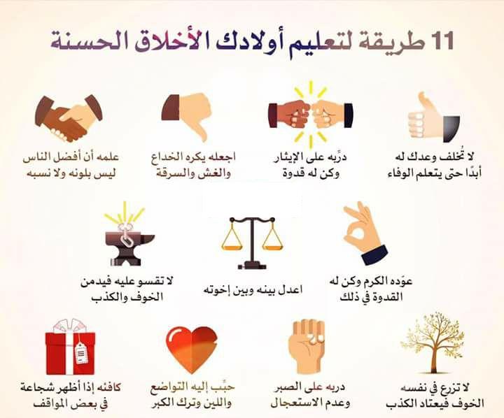 علم ابنك الأخلاق الفاضلة