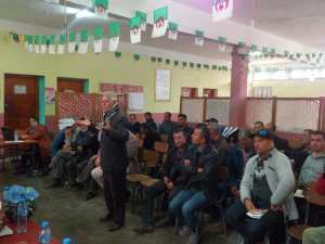 rencontre avec les céréalicultures le 17 octobre 2018  à Frikat.