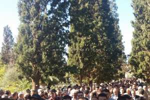 Foule impressionnante à l'enterrement du Recteur de l'université de Tlemcen, Mr Djafour Mustapha Allah yerhmou