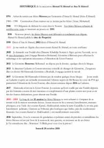 42 Ans  Historique d'un heritage