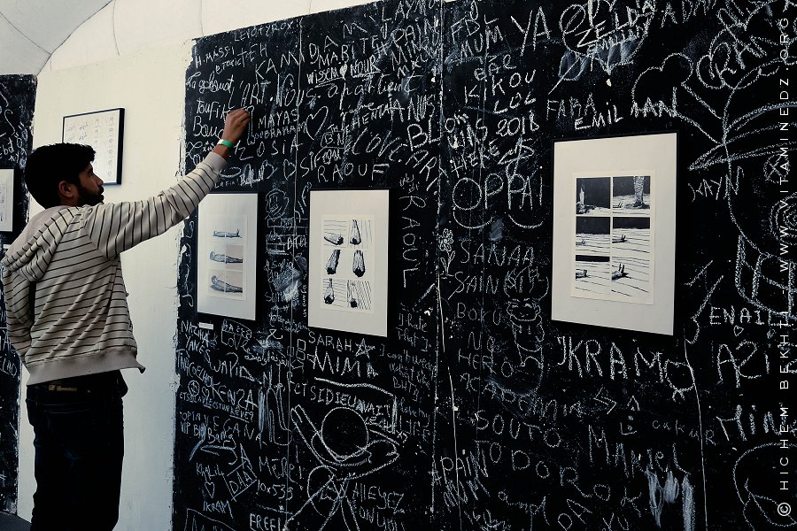 Exposition de NAWEL LOUERRAD, AUTEUR DE BANDE DESSINEE  AU FIBDA 2018