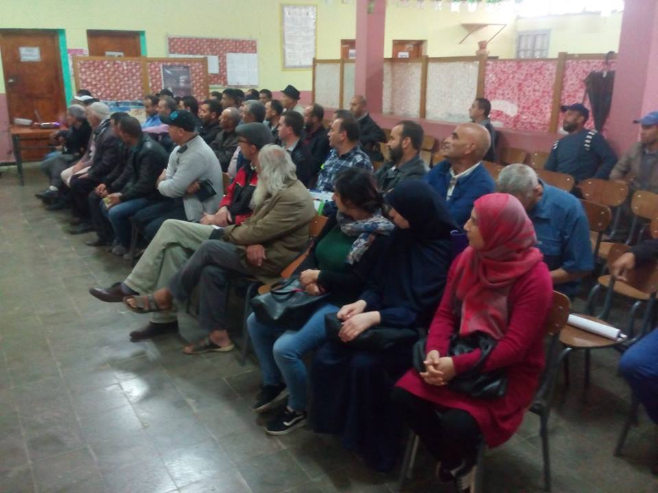 rencontre avec les céréalicultures le 17 octobre 2018  à Frikat.