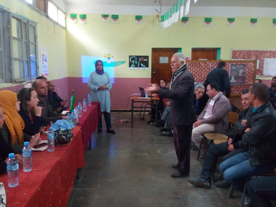 rencontre avec les céréalicultures le 17 octobre 2018  à Frikat.