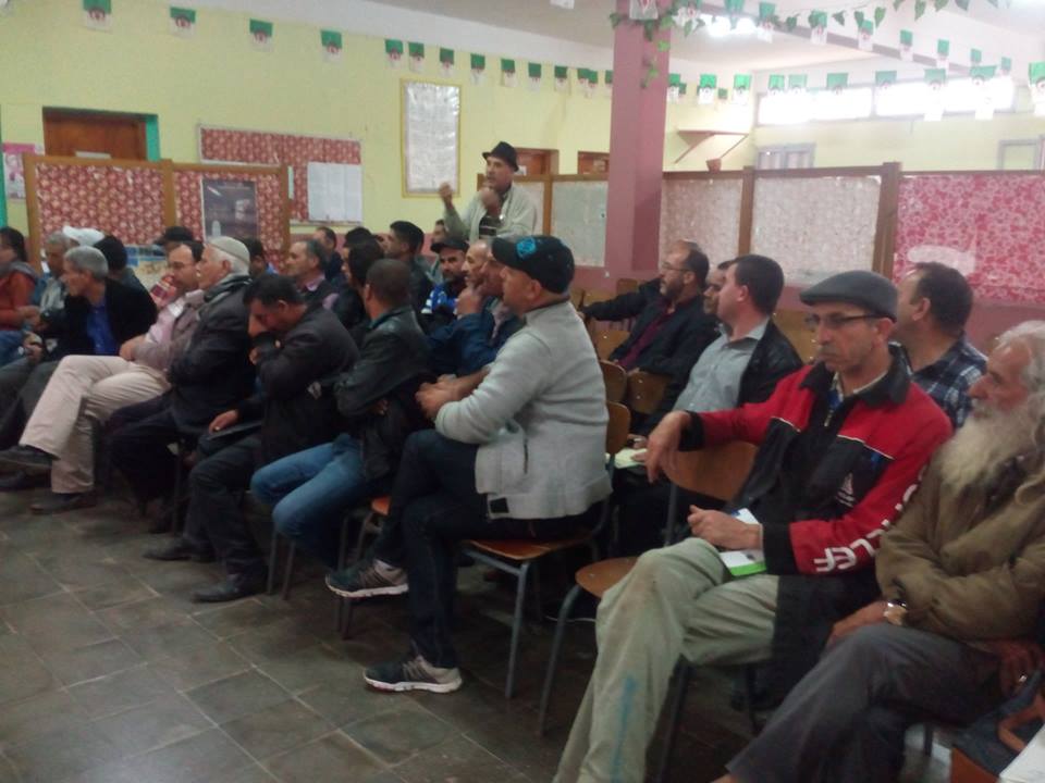 rencontre avec les céréalicultures le 17 octobre 2018  à Frikat.