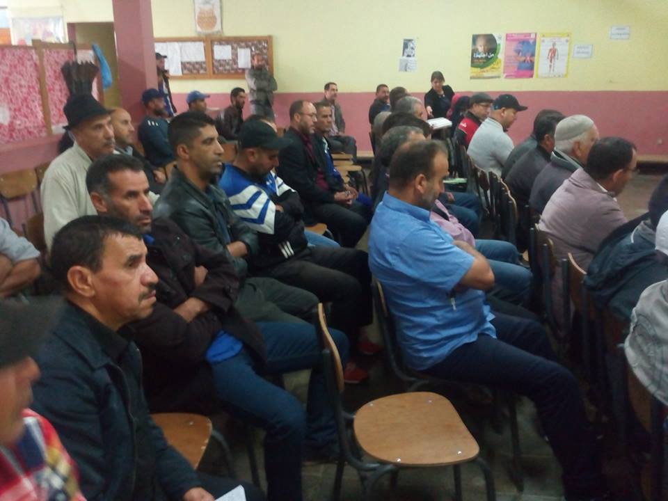 rencontre avec les céréalicultures le 17 octobre 2018  à Frikat.