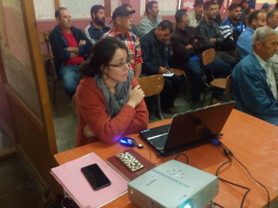 rencontre avec les céréalicultures le 17 octobre 2018  à Frikat.