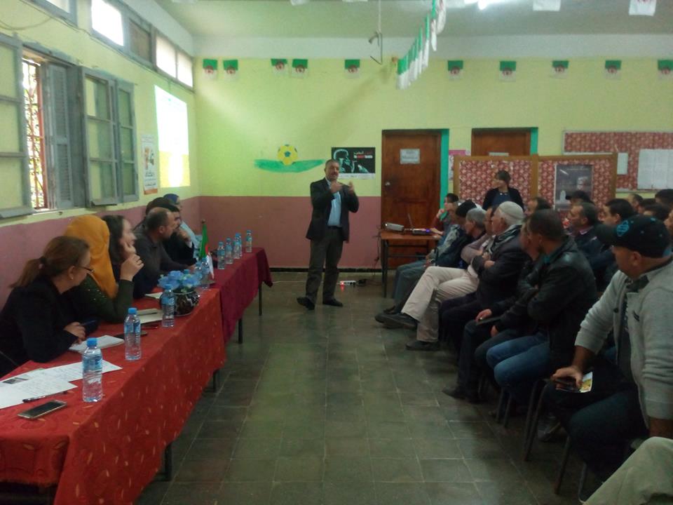 rencontre avec les céréalicultures le 17 octobre 2018  à Frikat.