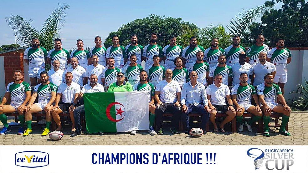 L'Algérie championne d'Afrique de Rugby : Cevital , Sponsor de federation algérienne de rugby , félicite  notre équipe nationale, qui a remporté hier la SilverCup 2018 face à la Zambie !