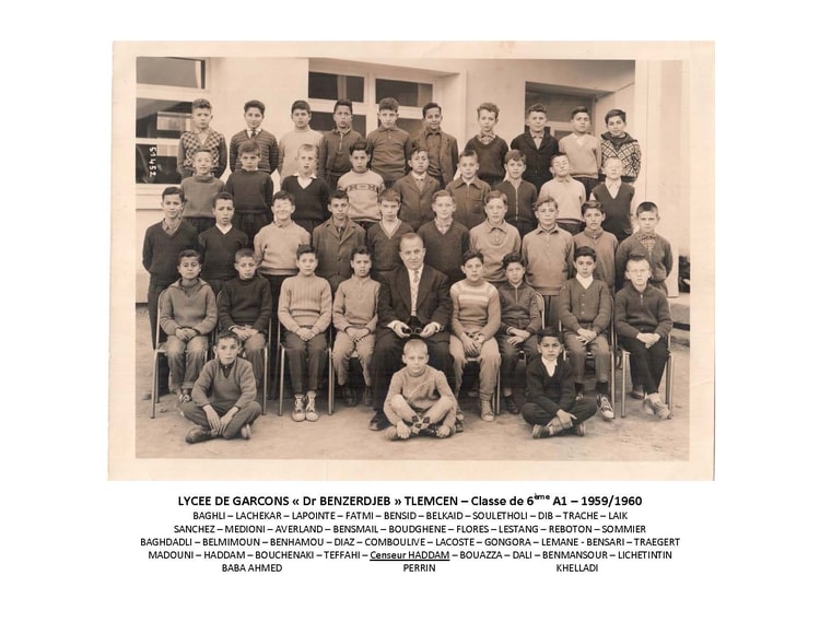 1959 - 6ème A1 - Docteur benzerdjeb