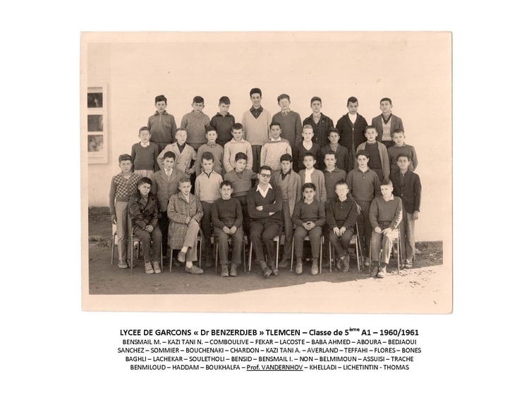 1960 - 5ème A1 - Docteur benzerdjeb