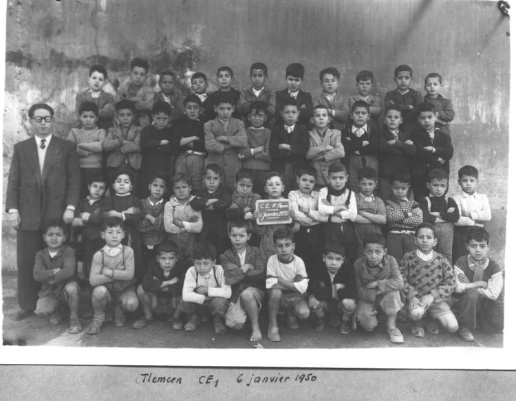 1950 - CE1 chez Mr BEDRANE Allal - école de la gare