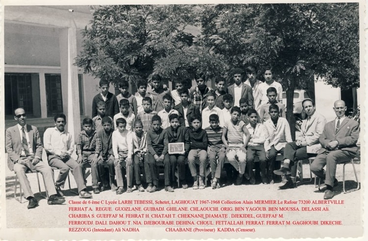 1967 - 6eme C ,Lycee Larbi Tebessi Laghouat - Larbi tebessi