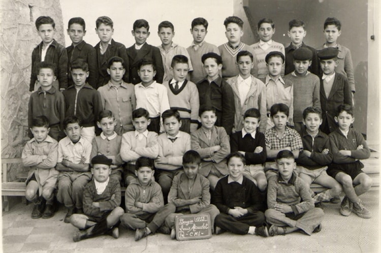 1955 - CM1  Ecole Louis Maudet à Bougie (Algérie) - Louis maudet (ibn toumert)