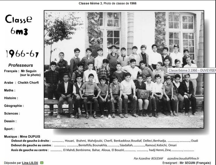 1966 - 6 ème M 3 - Ibn el rochd (ex  duveyrier)