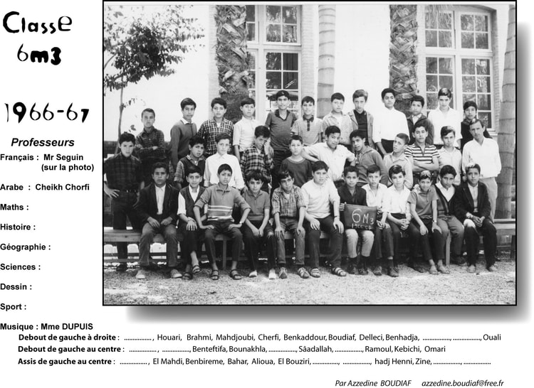 1966 - Classe 6èime 3 - Ibn el rochd (ex  duveyrier)