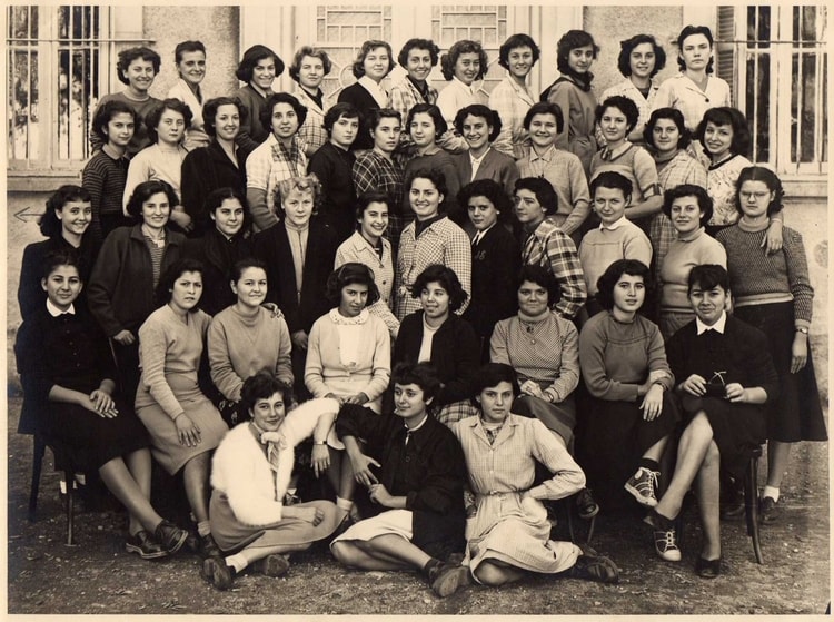 1952 - 3ème M 2 - Lycée de jeunes filles de blida