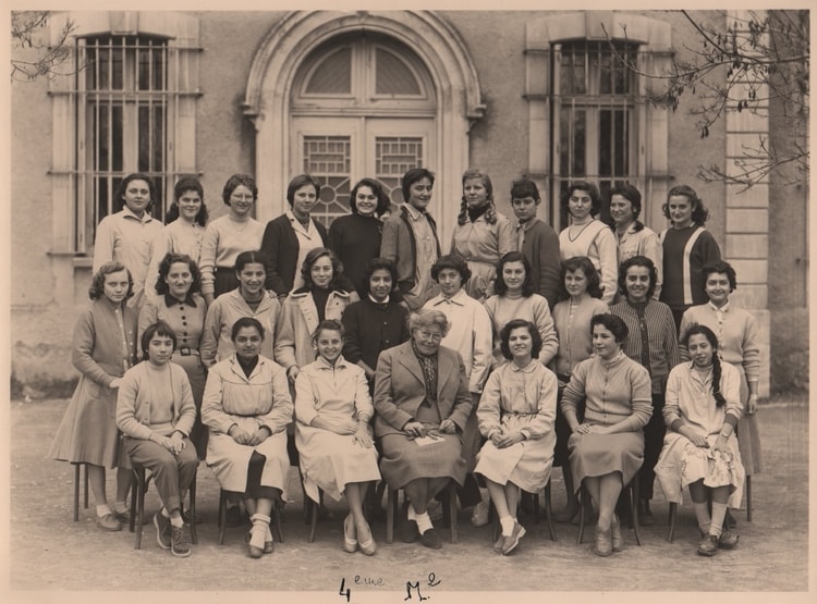 1956 - 4ème M2 - Lycée de jeunes filles de blida