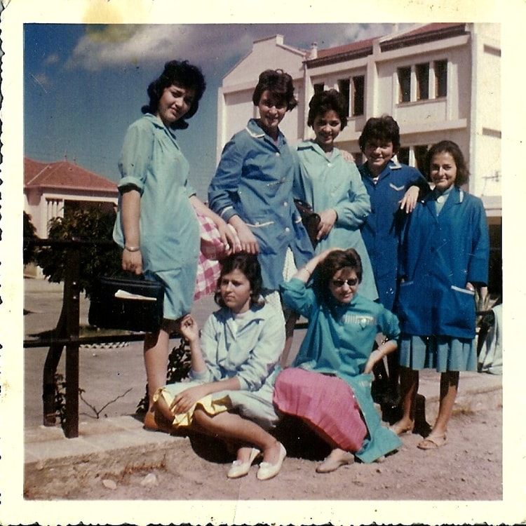1961 - Groupe d'internes - Lycée de jeunes filles de blida