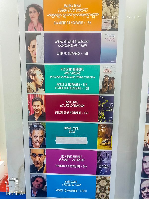 Programme des ventes dédicaces des éditions [Barzakh]