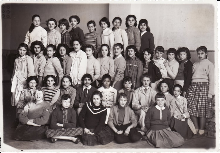 1958 - Cours moyen deuxième année - Ecole orangerie