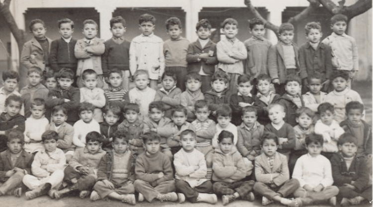 1961 - Photo de classe cours d'initiation - Ecole primaire beaupretre