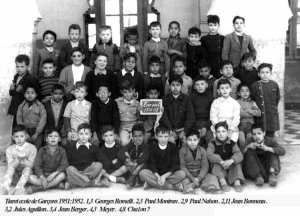 1952 - Classe de Mr ??? - Ecole de garcon