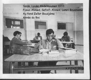 1972 - Terminale, Sciences expérimentales - Lycéé abdelmoumen