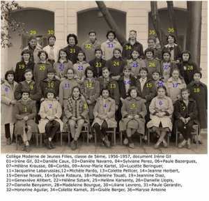 1956 -  5ème  - College moderne de jeunes filles