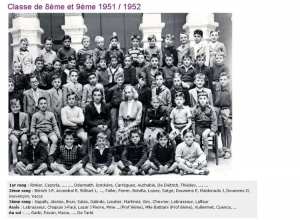1951 - Classe de 9eme - Ecole sonis