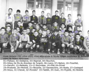 1954 - CM 2 Ecole Voltaire - Ecole voltaire