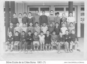 1961 - CM2 - Ecole cite bona