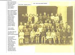 1949 - 7ème Classe de Melle FOREST - Lycée laveran