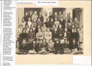 1950 - 7ème Classe de Mme CHARDON - Lycée laveran