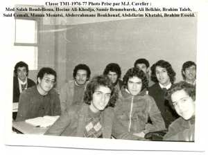 1977 - Classe TM1 1976-77 - Lycée khaznadar
