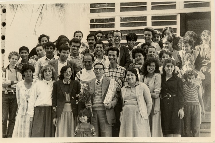 1986 - Lycée IBN ROSTOM .Profs et equipe administrative le 08/05/1986 - Lycee ibn rostom