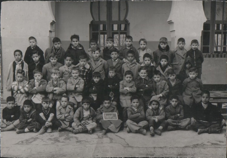 1955 - Cp1 ouCp2 Ecole Gambetta Tiaret - Ecole gambetta