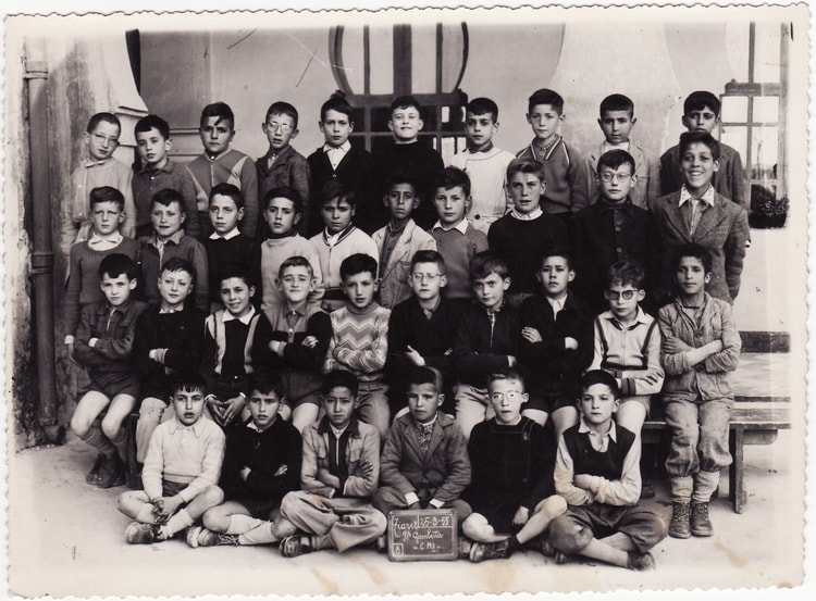 1955 - Classe de cm1 - Ecole de garcon