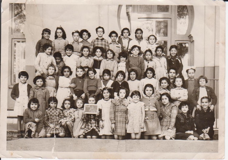 1954 - Classe de CM1 - Ecole des filles