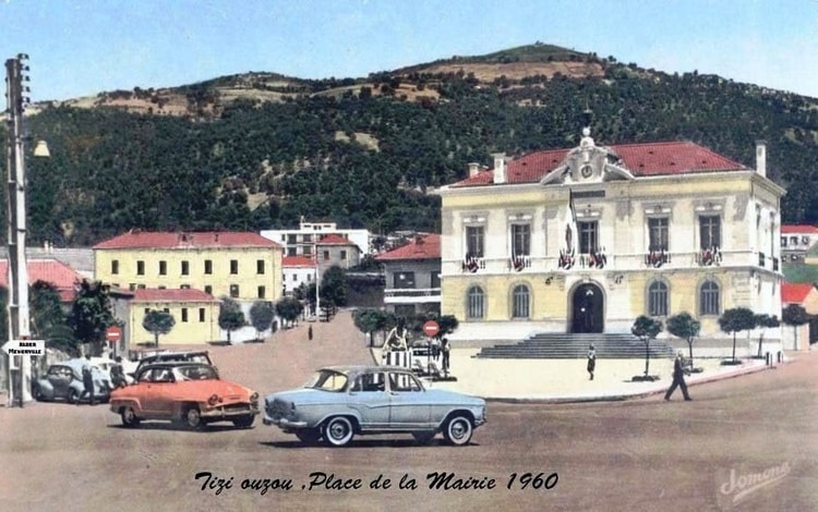 1960 - MAIRIE ET ECOLE GAMBETTA TIZI OUZOU - Ecole primaire française