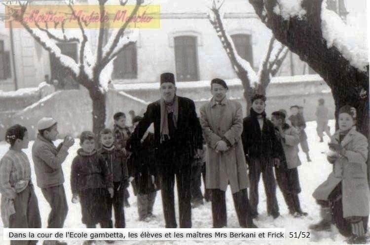 1952 - Cour d'ecole Gambetta - Ecole gambetta (en bas)