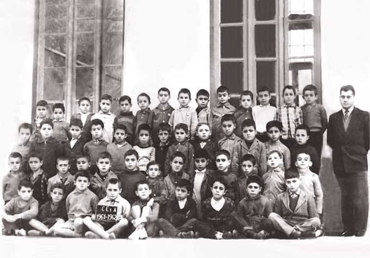 1961 - Mr Truchi et sa classe - Ecole gambetta (en bas)