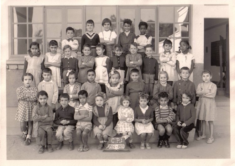 1955 - Classe1954-1955_CP - Ecole de petitjean