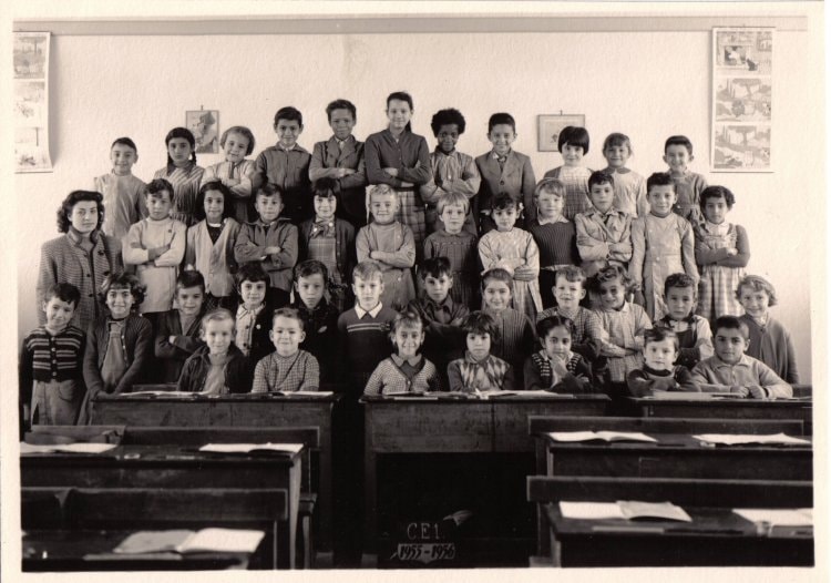 1956 - Classe1955-1956_CE1 - Ecole de petitjean