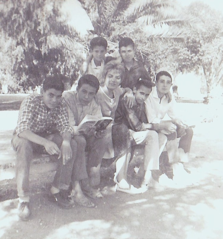 1961 - Petit groupe d'internes - Ecole de petitjean