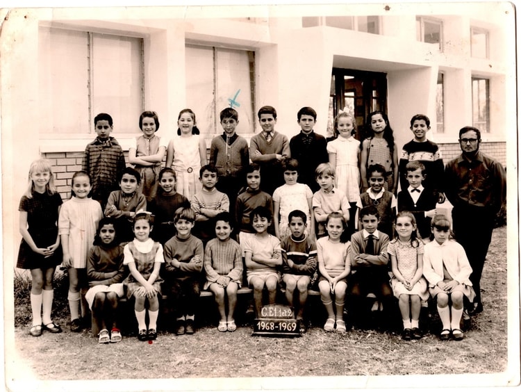 1968 - CE1/CE2 ECOLE DE SIDI KACEM - Ecole de petitjean