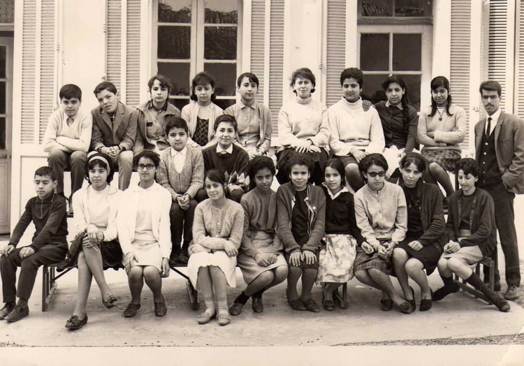 1965 - Classes de 5° et 4° moyenne - Ecole carnot