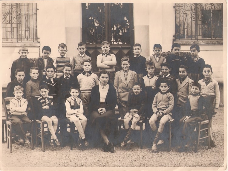 1954 - Classe de 9é - Ex ecole de sonis