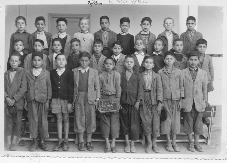 1956 - Cours élémentaire, en face de l'ancienne poste - Ecole communale sidi aich