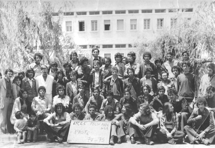 1974 - 1ère AST6 - Lycee technique annaba