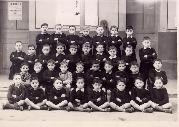 1951 - Cours préparatoire institutriceMme  Sans - Ecole victor hugo ou materra